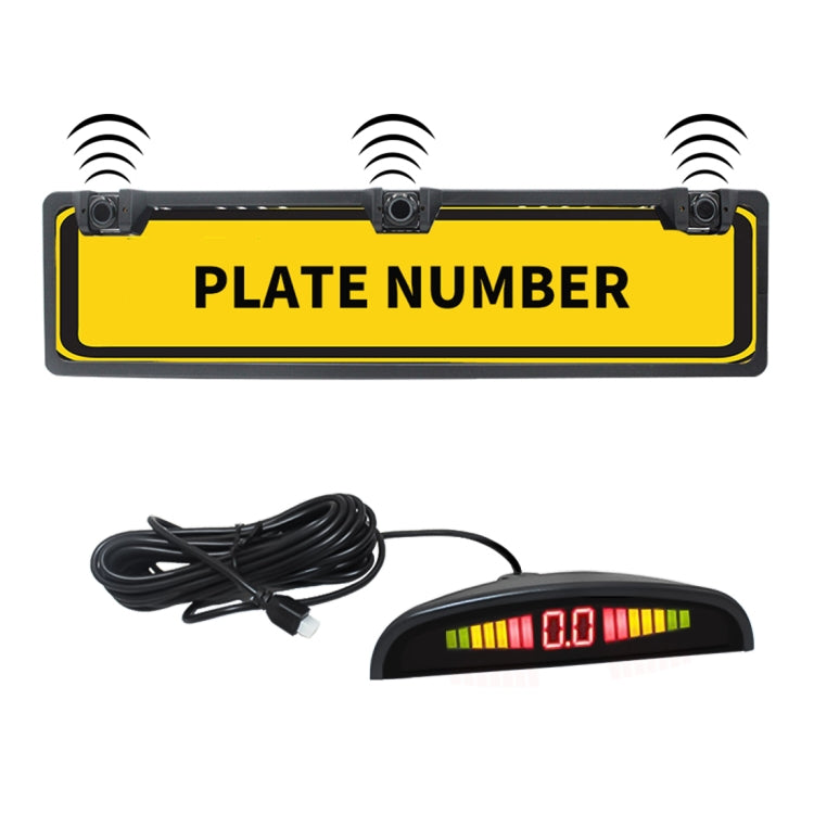 PZ300L Europe Car License Plate Frame Parking Sensors Reversing Radar with 3 Radar Detector ÎҵÄÉ̵ê