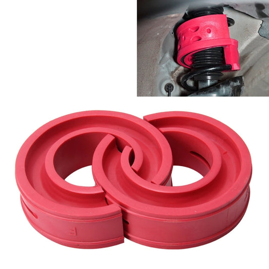 2 PCS Car Auto C Type Shock Absorber Spring Bumper Power Cushion Buffer, Spring Spacing: 27mm, Colloid Height: 50mm(Red)-Reluova