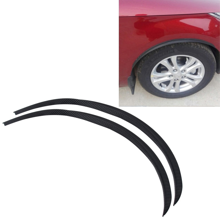 2 PCS 54cm Car Stickers Rubber Large Round Arc Strips Universal Fender Flares Wheel Eyebrow Decal Sticker Eyebrow Car-covers Black Striped Round Arc Strips-Reluova