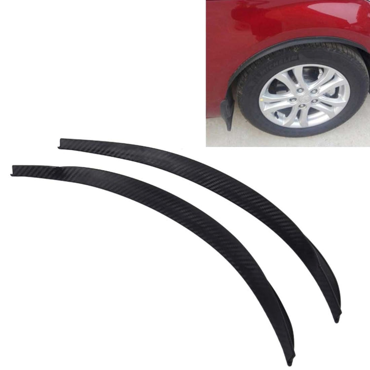 2 PCS 54cm Car Stickers Rubber Large Round Arc Strips Universal Fender Flares Wheel Eyebrow Decal Sticker Eyebrow Car-covers Black Striped Round Arc Strips-Reluova