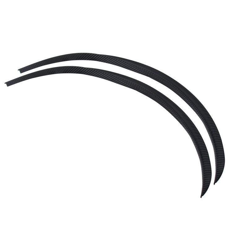 2 PCS 54cm Car Stickers Rubber Large Round Arc Strips Universal Fender Flares Wheel Eyebrow Decal Sticker Eyebrow Car-covers Black Striped Round Arc Strips-Reluova