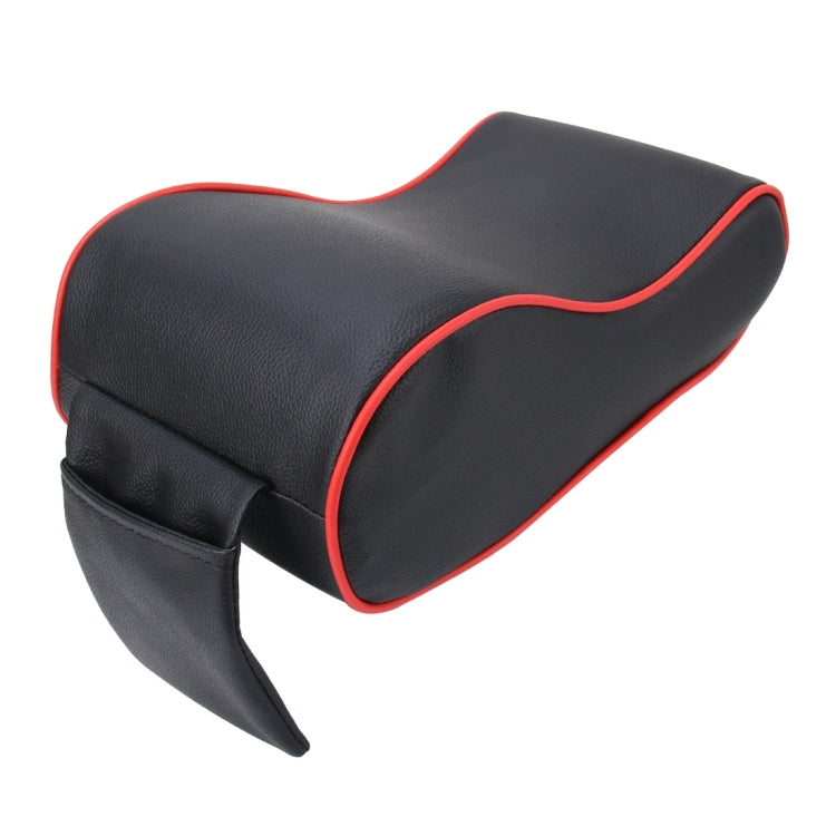 Universal Car PU Leather and Memory Foam Wrapped  Armrest Box Breathable Car Armrest Box Mat with Phone Holder Storage Bag