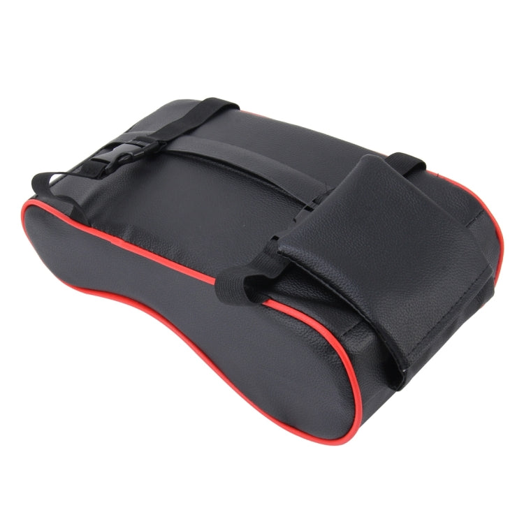 Universal Car PU Leather and Memory Foam Wrapped  Armrest Box Breathable Car Armrest Box Mat with Phone Holder Storage Bag