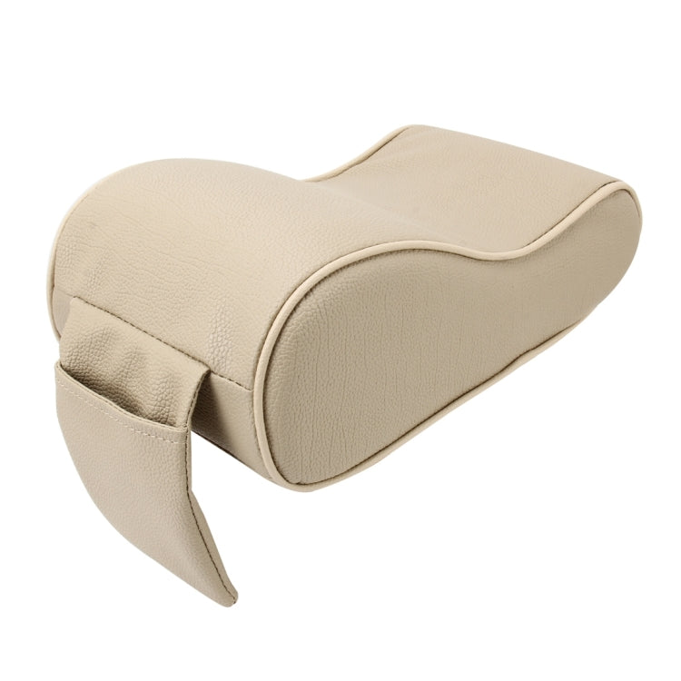 Universal Car PU Leather and Memory Foam Wrapped  Armrest Box Breathable Car Armrest Box Mat with Phone Holder Storage Bag