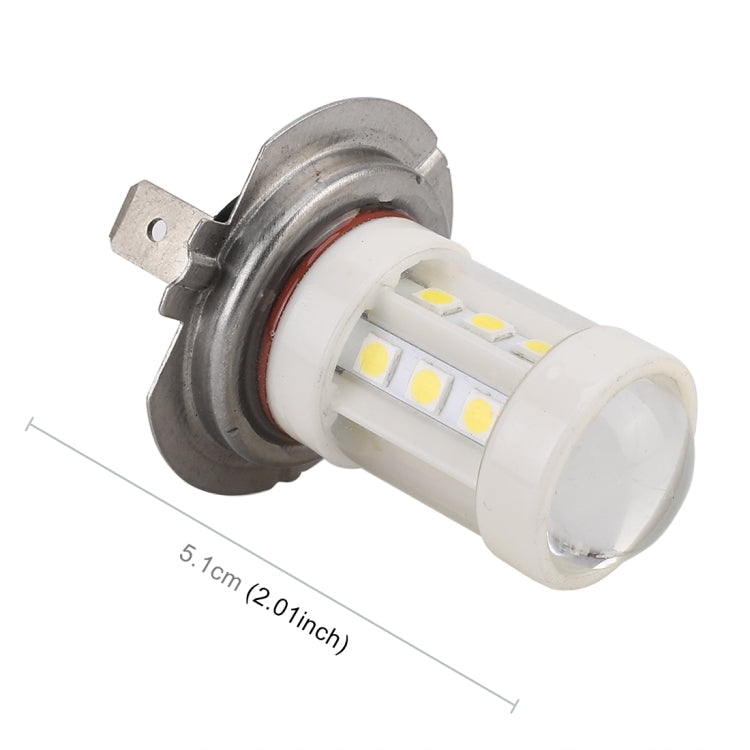 2 PCS H7 4.5W DC 12V 6000K 360LM Car Auto Ceramics Fog Light 18LEDs SMD-3030 Lamps, with Projector Lens-Reluova