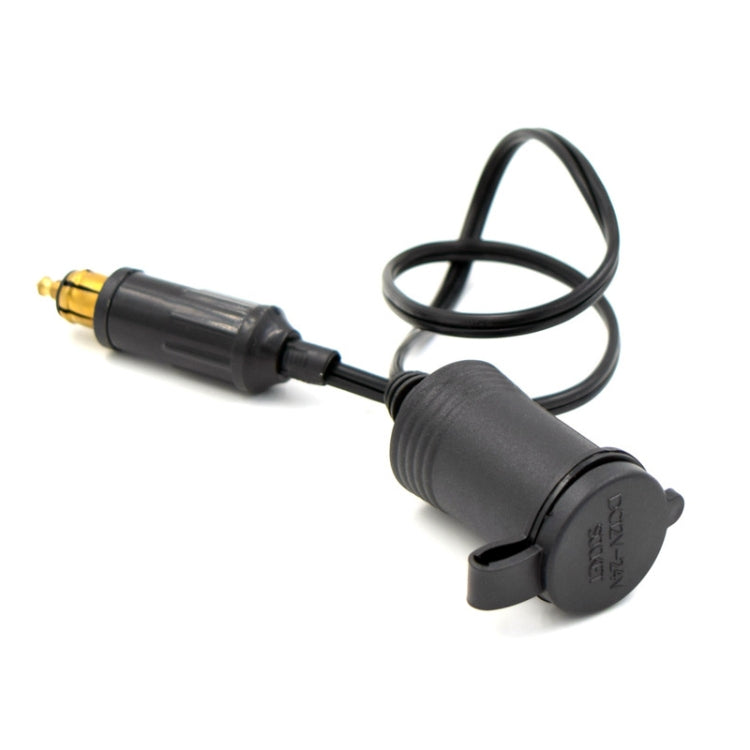 Car 15A 12-24V Multi-functional European Standard Connector Cigarette Lighter for BMW / Motorcycles with 30cm Power Cable