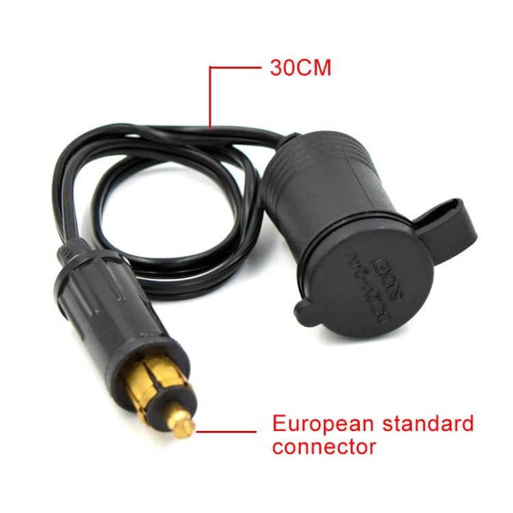 Car 15A 12-24V Multi-functional European Standard Connector Cigarette Lighter for BMW / Motorcycles with 30cm Power Cable ÎҵÄÉ̵ê