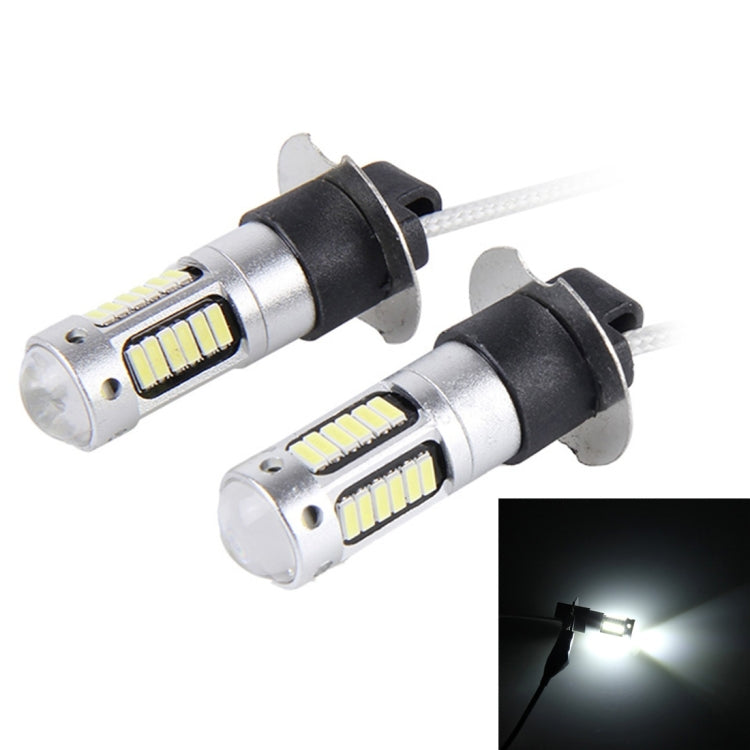 2 PCS H3 10W 30 SMD-4014 LEDs Car Fog Light, DC 12V