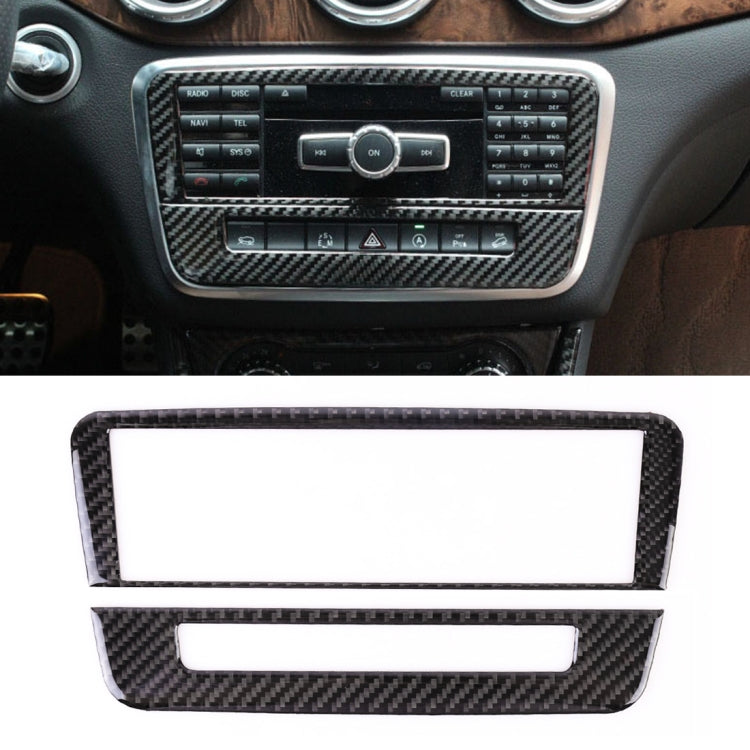 Car Carbon Fiber CD Panel Decorative Sticker for Mercedes-Benz GLA 2015-2018 ÎҵÄÉ̵ê