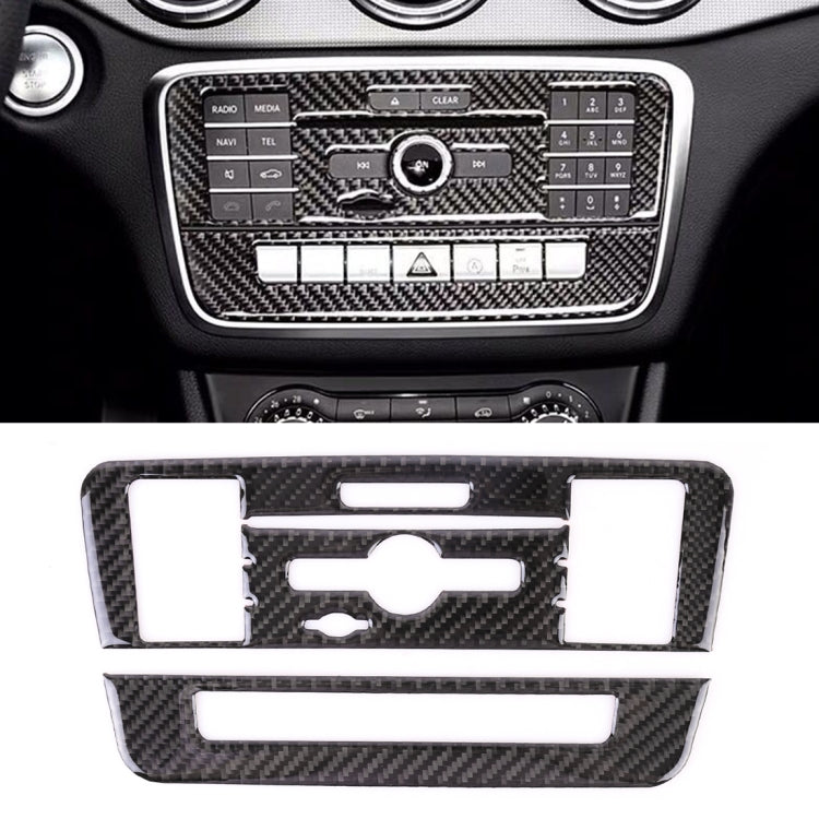 Car Carbon Fiber CD Panel Decorative Sticker for Mercedes-Benz GLA 2015-2018 ÎҵÄÉ̵ê