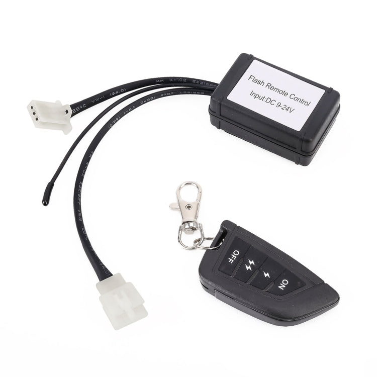 Universal Car 3 PIN DC 9-24V LED Light Strobe Flash Remote Control