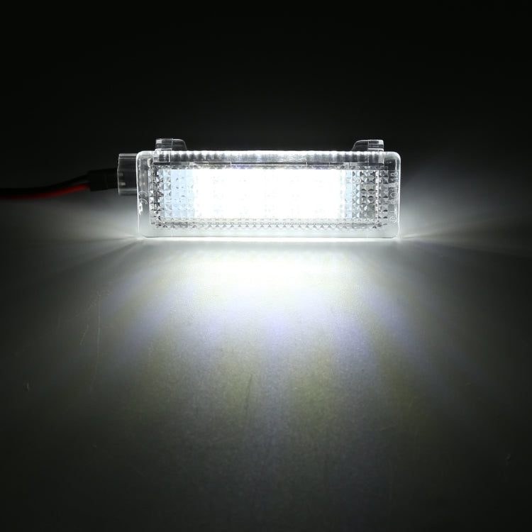 2 PCS LED Car DC 12V 1.5W 6000K 100LM Door Lights 18LEDs SMD-3528 Lamps for BMW E81-Reluova