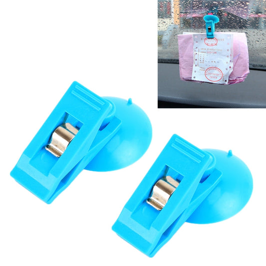 2 PCS Car Windshield Multi-functional Suction Cup Clip, Random Color Delivery-Reluova