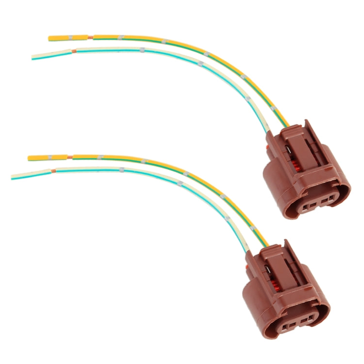 2 PCS Car 9006 Bulb Holder Base Female Socket with Wire-Reluova