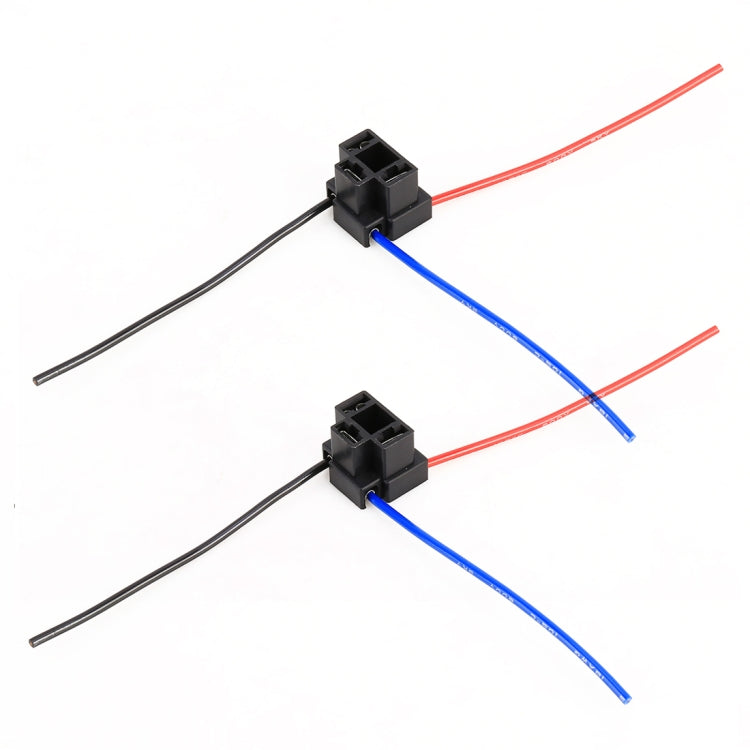 2 PCS Car H4 Elbow Bulb Holder Base Female Socket with Wire-Reluova