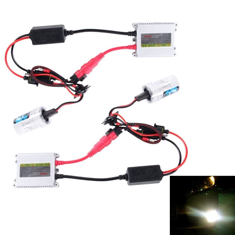 2PCS 35W HB3/9005 2800 LM Slim HID Xenon Light with 2 Alloy HID Ballast, High Intensity Discharge Lamp with 2 Alloy HID Ballast, Color Temperature: 4300K ÎҵÄÉ̵ê