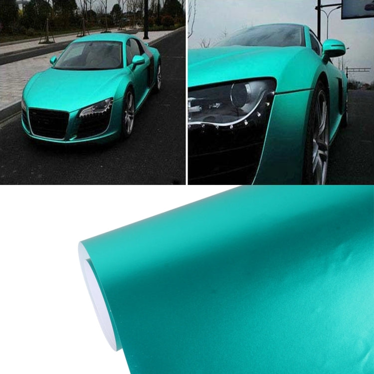 1.52m ¡Á 0.5m Ice Blue Metallic Matte Icy Ice Car Decal Wrap Auto Wrapping Vehicle Sticker Motorcycle Sheet Tint Vinyl Air Bubble Free