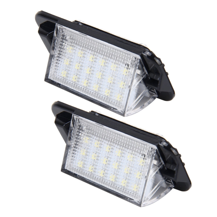 2 PCS License Plate Light with 18  SMD-3528 Lamps for BMW E36(1992-1998)£¬2W 120LM,6000K, DC12V (White Light)-Reluova