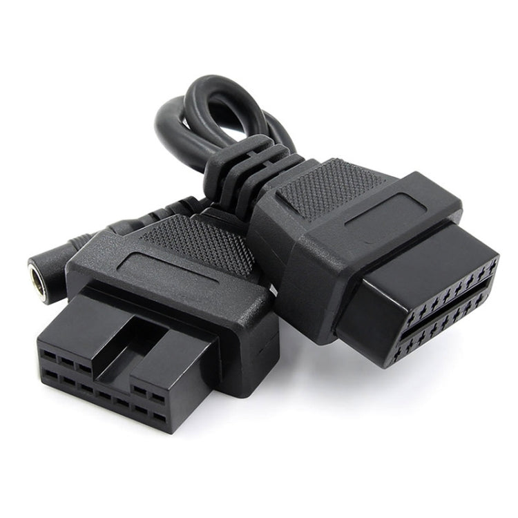 12 Pin to 16 Pin OBDII Diagnostic Cable for Mitsubishi