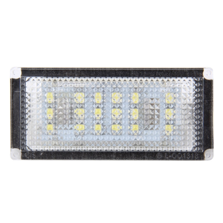 2 PCS License Plate Light with 18  SMD-3528 Lamps for BMW E46 2D M3,2004-2006,2W 120LM,6000K, DC12V (White Light)-Reluova