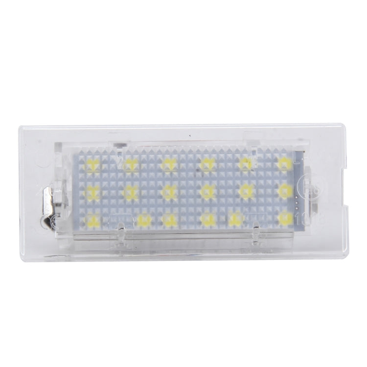 2 PCS License Plate Light with 18  SMD-3528 Lamps for BMW E53(X5),2W 120LM,6000K, DC12V (White Light)-Reluova