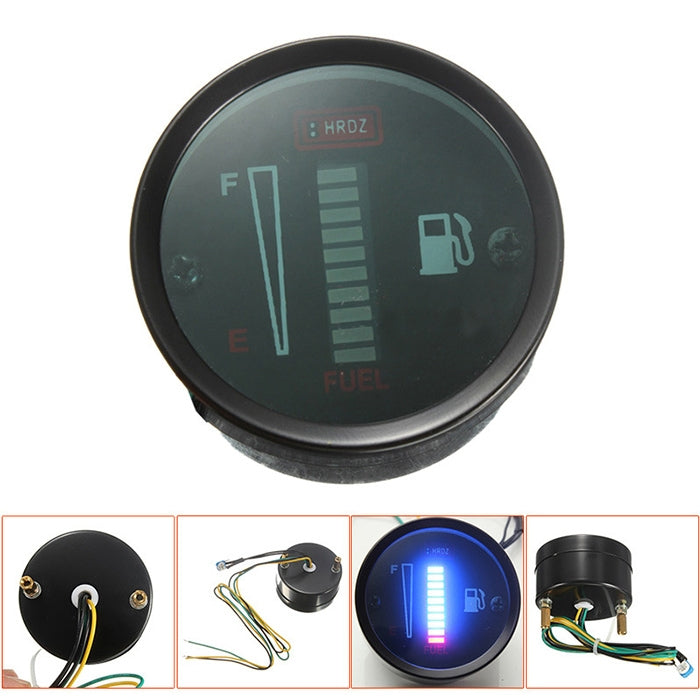 Car Modified Instrument Panel 12V LCD Display Oil Meter