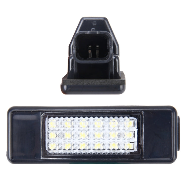 2 PCS License Plate Light with 24 SMD-3528 Lamps for Peugeot Citroen (White Light)-Reluova