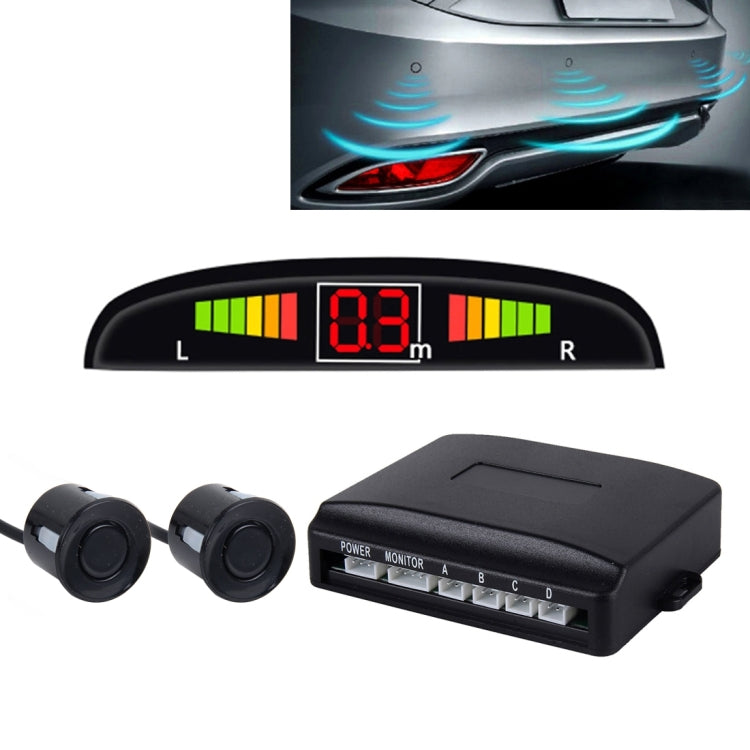 Car Buzzer Reverse Backup Radar System - Premium Quality 2 Parking Sensors Car Reverse Backup Radar System with LCD Display(Black) ÎҵÄÉ̵ê