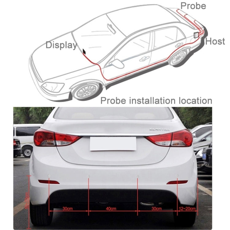 Car Buzzer Reverse Backup Radar System - Premium Quality 2 Parking Sensors Car Reverse Backup Radar System