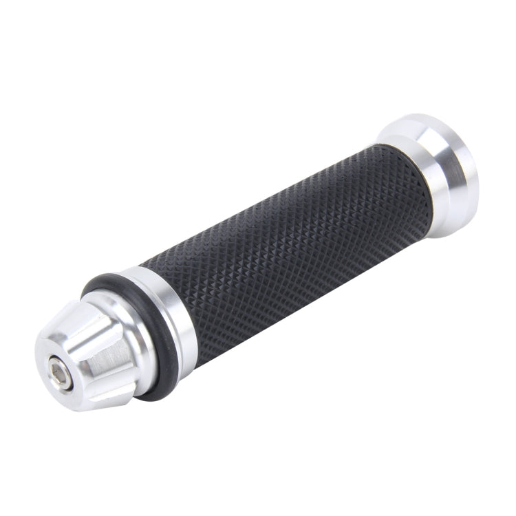 2 PCS Motorcycle Net Texture Metal Left Handle Bar Grips with Rubber Cover for Yamaha-Reluova