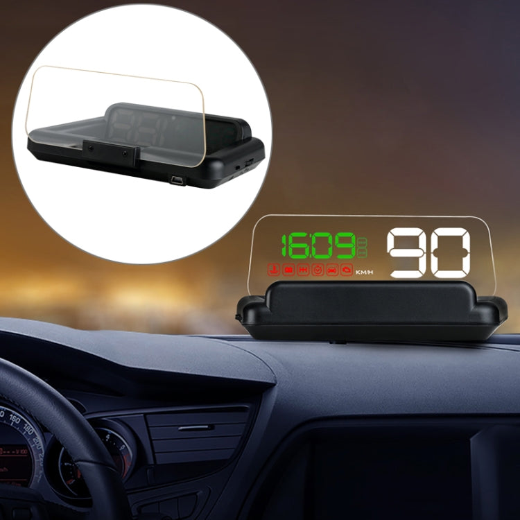 With Adjustable Reflection Board, Speed & RPM & Water Temperature & Oil Consumption & Driving Distance / Time & Voltage Display, Over Speed Alarm, Connect OBD2 Interface ÎҵÄÉ̵ê