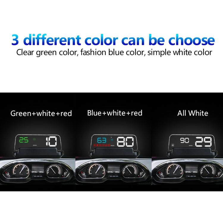 With Adjustable Reflection Board, Speed & RPM & Water Temperature & Oil Consumption & Driving Distance / Time & Voltage Display, Over Speed Alarm, Connect OBD2 Interface ÎҵÄÉ̵ê