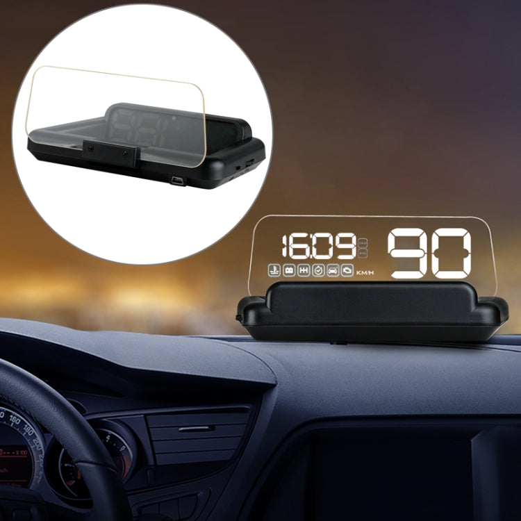 With Adjustable Reflection Board, Speed & RPM & Water Temperature & Oil Consumption & Driving Distance / Time & Voltage Display, Over Speed Alarm, Connect OBD2 Interface ÎҵÄÉ̵ê