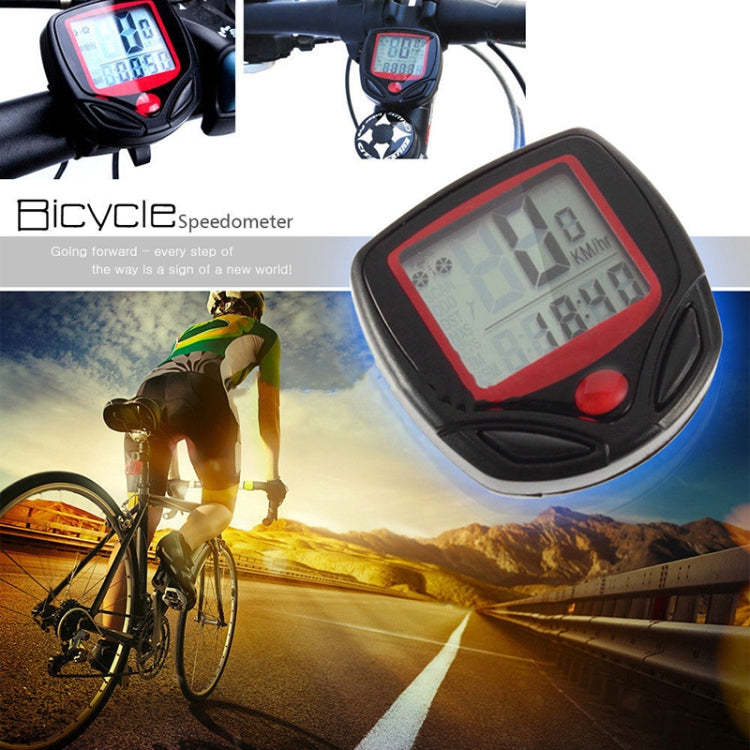 English Waterproof 14 Function Cycle Computer LCD Odometer Speedometer