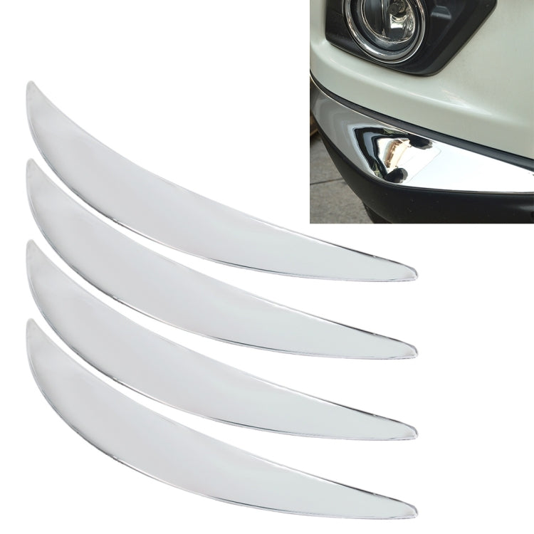 4 PCS Universal Car Auto Plastic Body Bumper Guard Protector Strip Sticker(Silver) ÎҵÄÉ̵ê