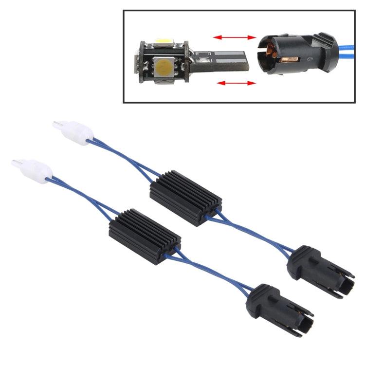 2 PCS T10 Car Auto Clearance Light Warning Error-free Decoder Adapter for DC 12V/3W-Reluova