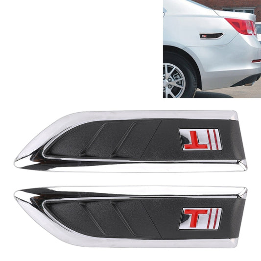 2 PCS Car Side Air Intake Flow Vent Fender Decorative Stickers Cover-Reluova