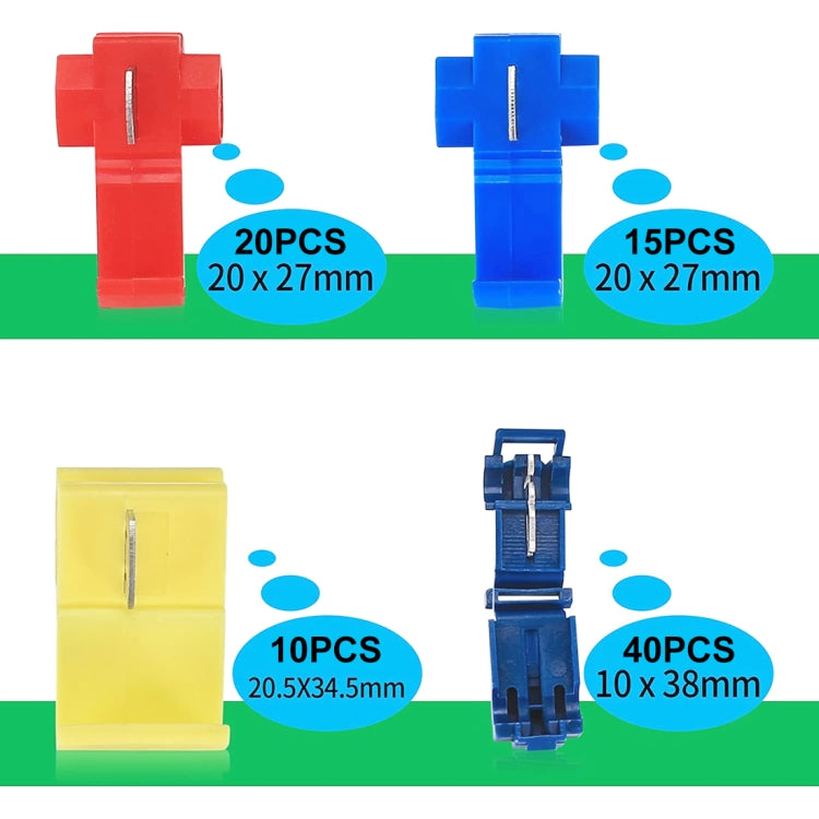 85 PCS Car Press Electric Wire Terminal Quick Splice Crimp Terminal Wire Connect Terminal Assortment Kit ÎҵÄÉ̵ê