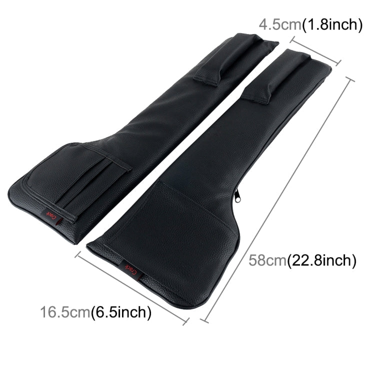 A Pair Universal Car Seat Catcher Gap Console Filler Seat Side Pocket Organizer Catcher Leak-Proof Seat Crevice Storage Bags ÎҵÄÉ̵ê