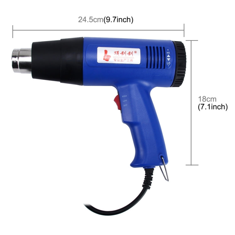 DINGGUAGUA 1800W Industrial Heavy Duty Professional Adjustable Temperature Heat Air Gun Tool My Store