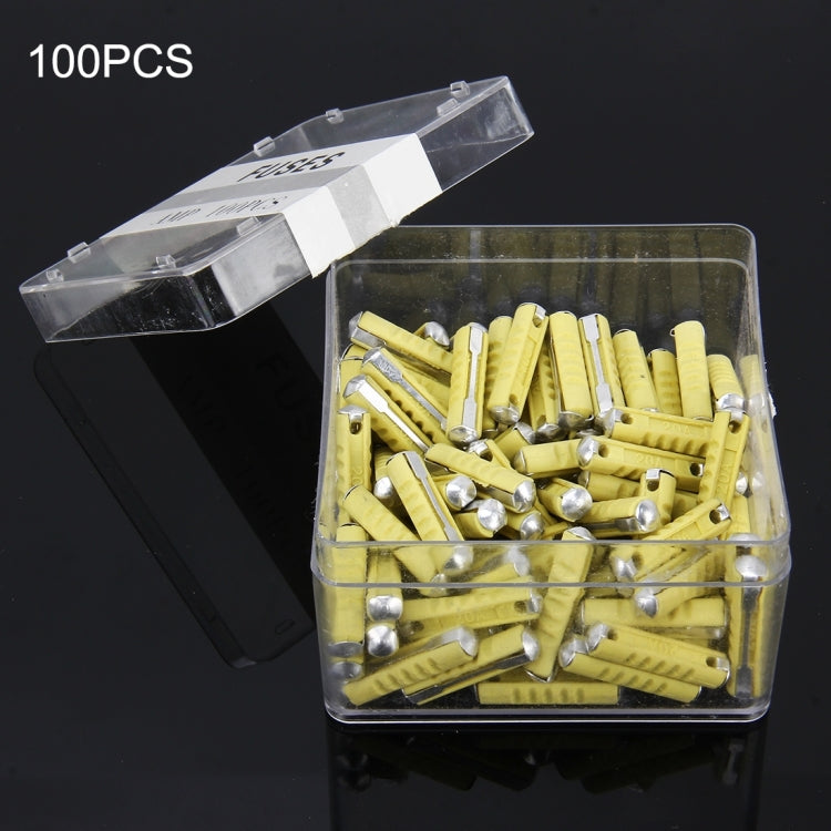 100 PCS Car Auto Fuse European Automotive Fuse (30A Green)