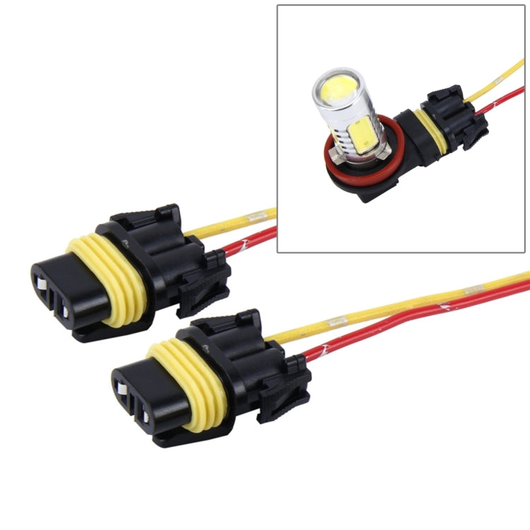 2 PCS Car Auto LED Bulb Socket Holder (No Including Light)