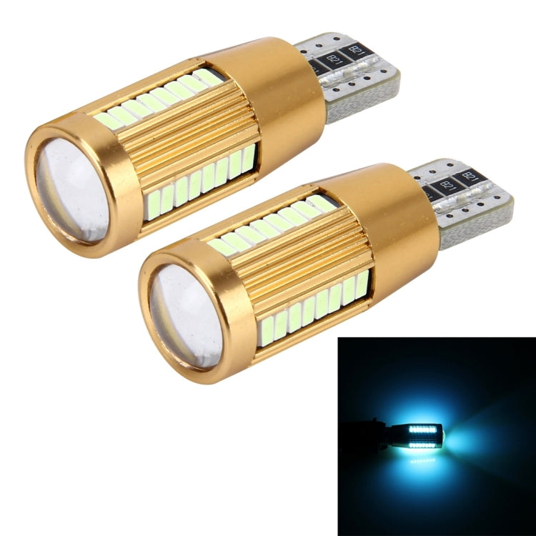 2 PCS T10 2W 180 LM 5500K Constant Current Car Clearance Light with 38 SMD-3014 Lamps, DC 12-16V