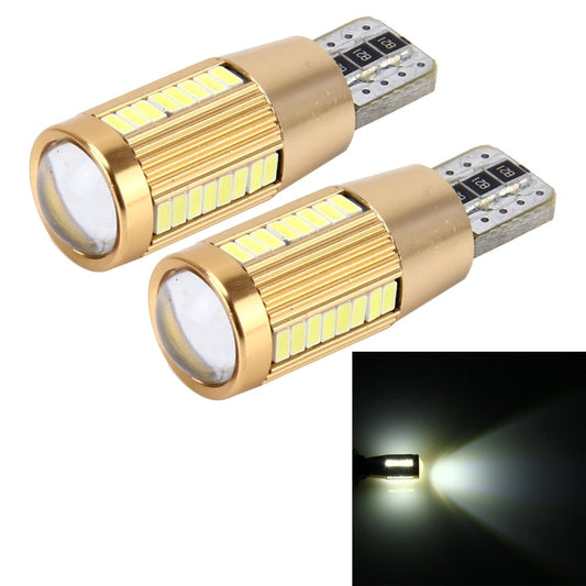 2 PCS T10 2W 180 LM 5500K Constant Current Car Clearance Light with 38 SMD-3014 Lamps, DC 12-16V