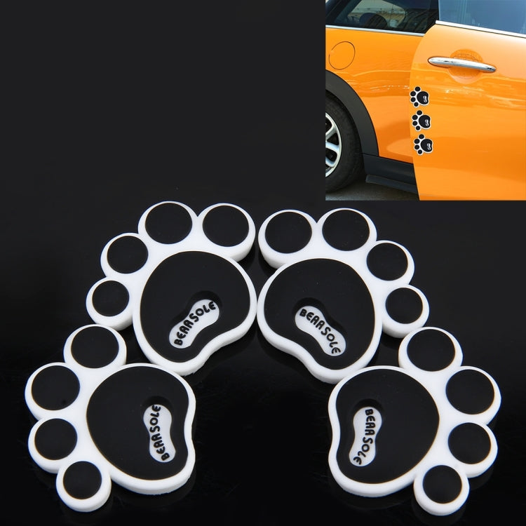 4 PCS Dog Footprint Shape Cartoon Style PVC Car Auto Protection Anti-scratch Door Guard Decorative Sticker ÎҵÄÉ̵ê