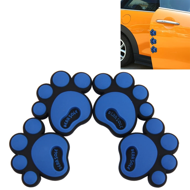 4 PCS Dog Footprint Shape Cartoon Style PVC Car Auto Protection Anti-scratch Door Guard Decorative Sticker ÎҵÄÉ̵ê