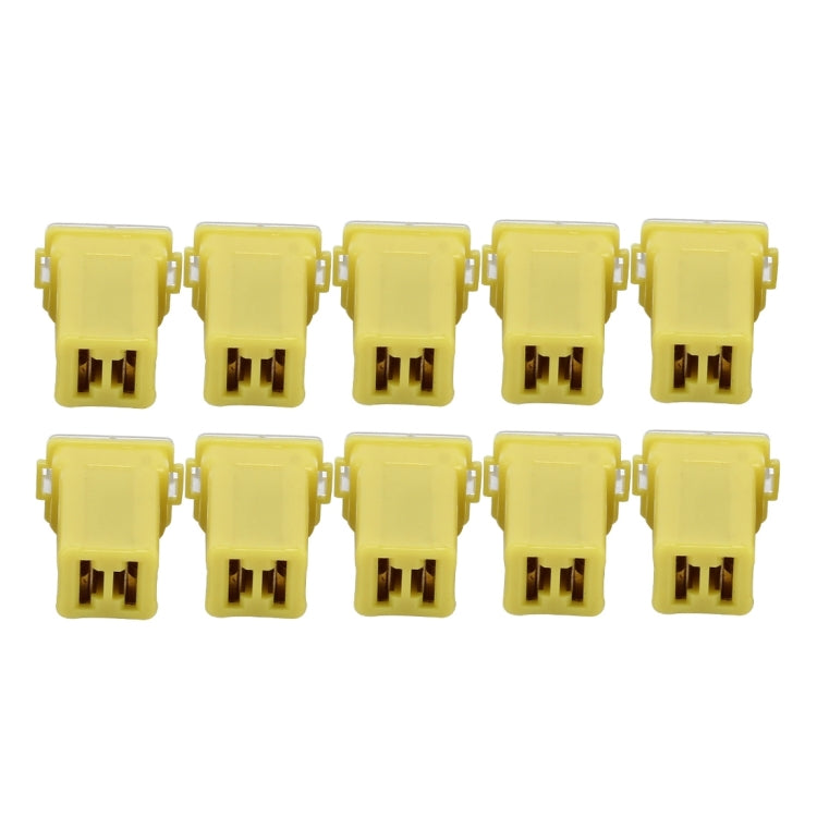 10 PCS Vehicle Car Plastic Shell Straight Female Terminal Push in Blade Cartridge PAL Fuse 60Amp 32V-Reluova