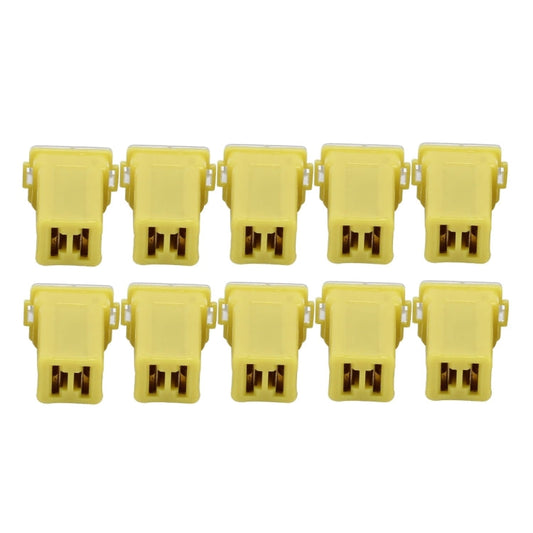 10 PCS Vehicle Car Plastic Shell Straight Female Terminal Push in Blade Cartridge PAL Fuse 60Amp 32V