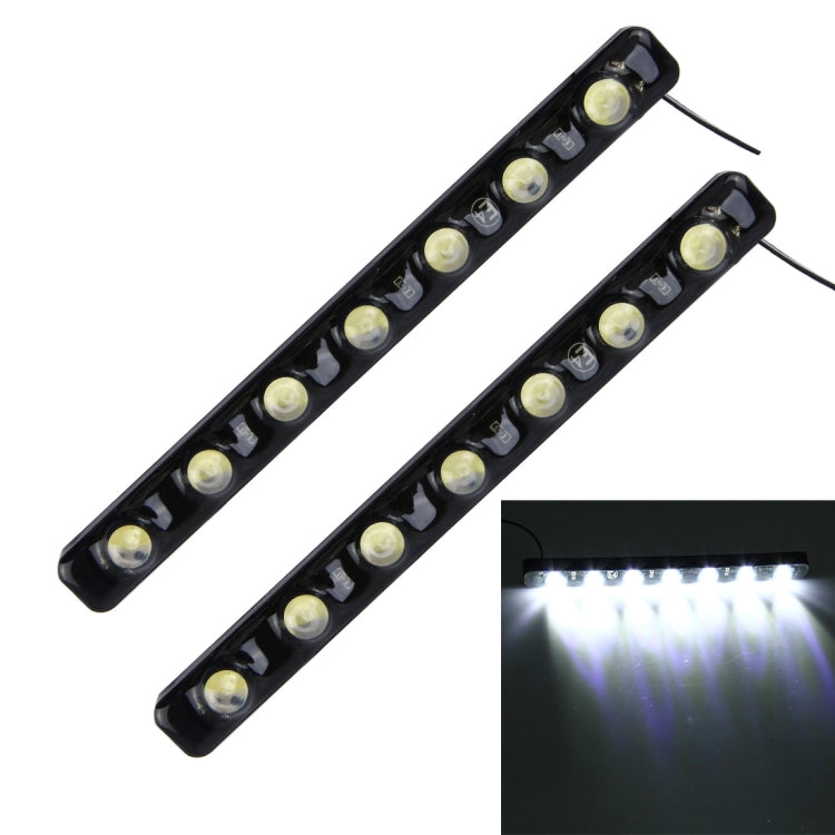 2 PCS 7W 210 LM 6000K DRL Daytime Running Light with 7 SMD-5050 Lamps, DC 12V