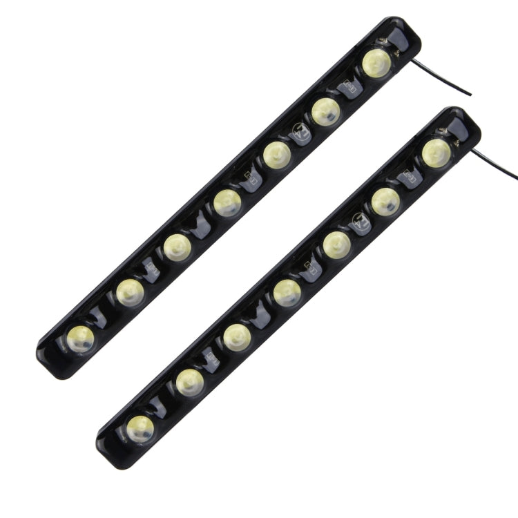 2 PCS 7W 210 LM 6000K DRL Daytime Running Light with 7 SMD-5050 Lamps, DC 12V-Reluova